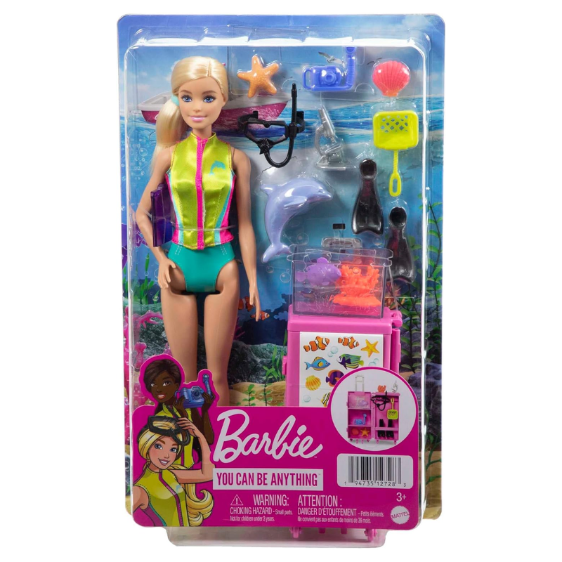 Barbie Dolls & Accessories, Marine Biologist Doll HMH26 thumbnail