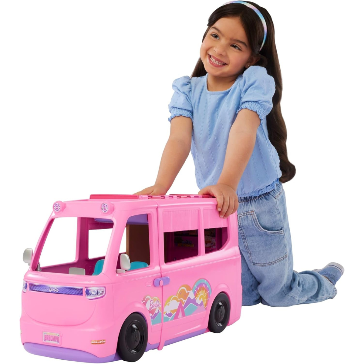 Barbie Dream Camper Playset Fishing Pond, BBQ Grill with Color-Change thumbnail