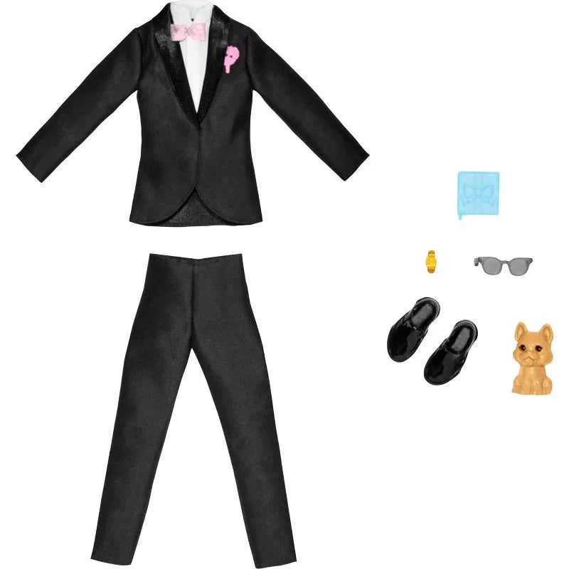 Barbie Dream Wedding Celebration Fashion Pack – Stunning Bridal Gown and Dashing Groom Suit for Dolls, Perfect for Wedding-Themed Play thumbnail