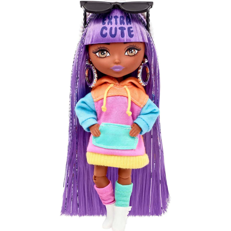 Barbie Extra Minis Doll & Accessories with Purple & Silver Hair thumbnail