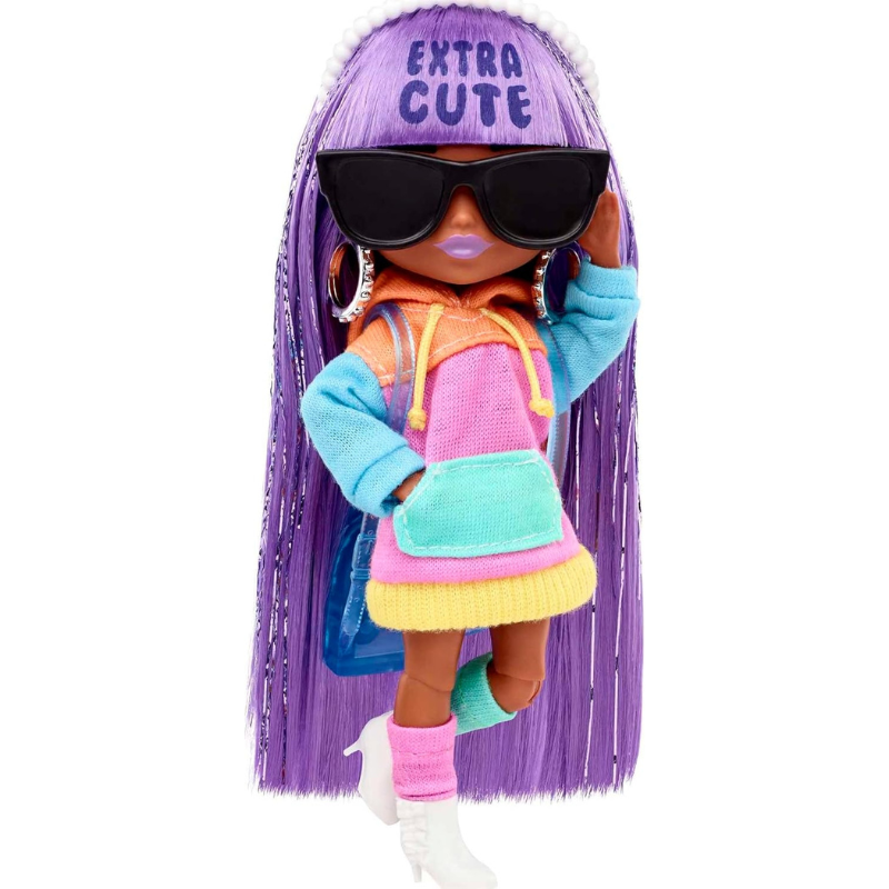 Barbie Extra Minis Doll & Accessories with Purple & Silver Hair thumbnail