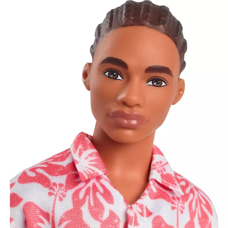 Barbie Fashionistas Ken Doll #235 with Braided Brown Hair thumbnail