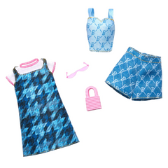 Barbie Fashions 2-Pack Clothing Set, Denim Outfits HRH45