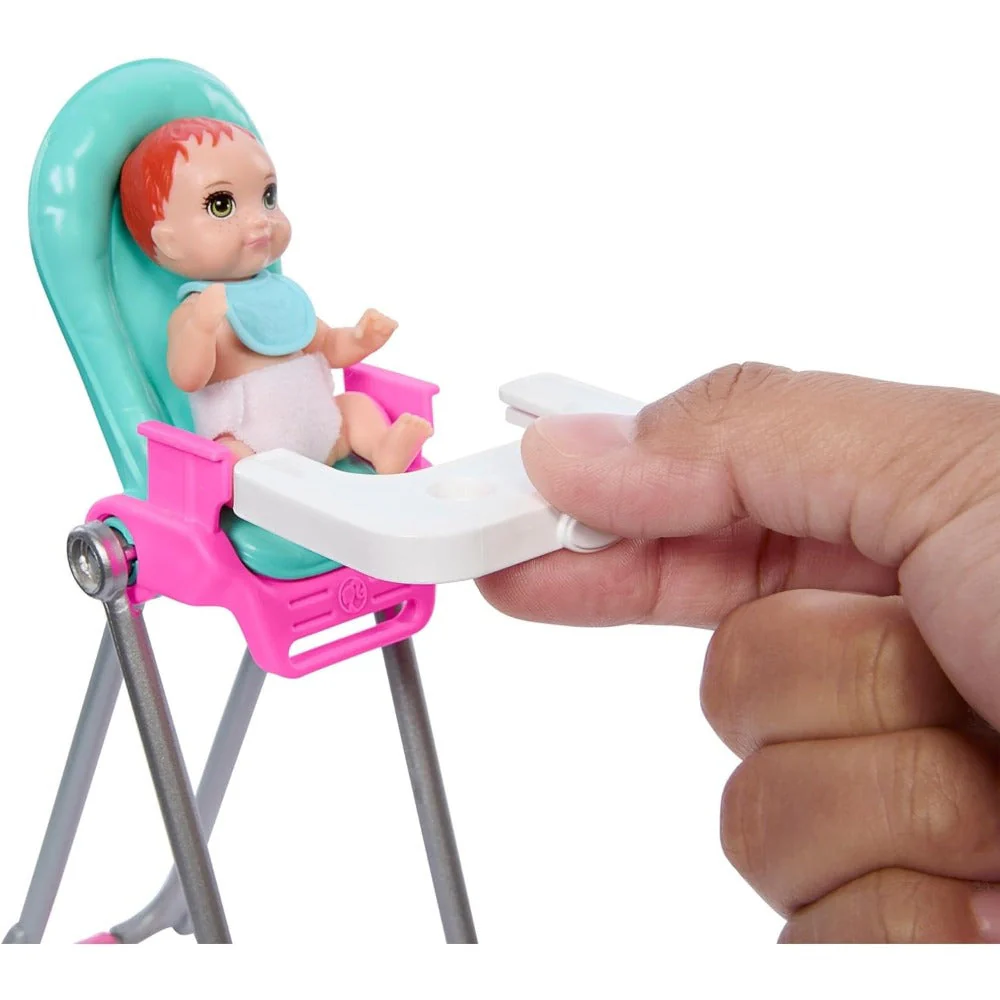Barbie Skipper Doll & Playset , Babysitting Set HTK35 thumbnail