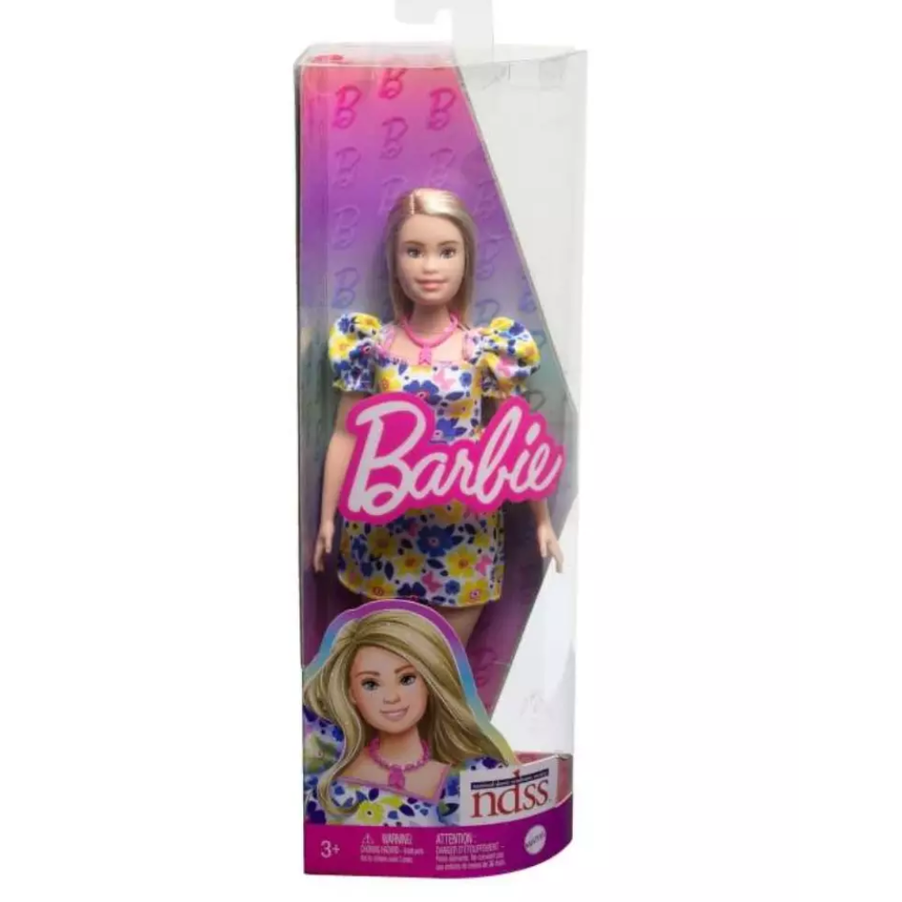 Barbie Fashionistas Doll #208, Doll with Down Syndrome Wearing Floral Dress Barbie® Fashionistas™ dolls inspire endless storytelling, encouraging kids to have fun with fashion while imagining everything they can become! HJT05 thumbnail