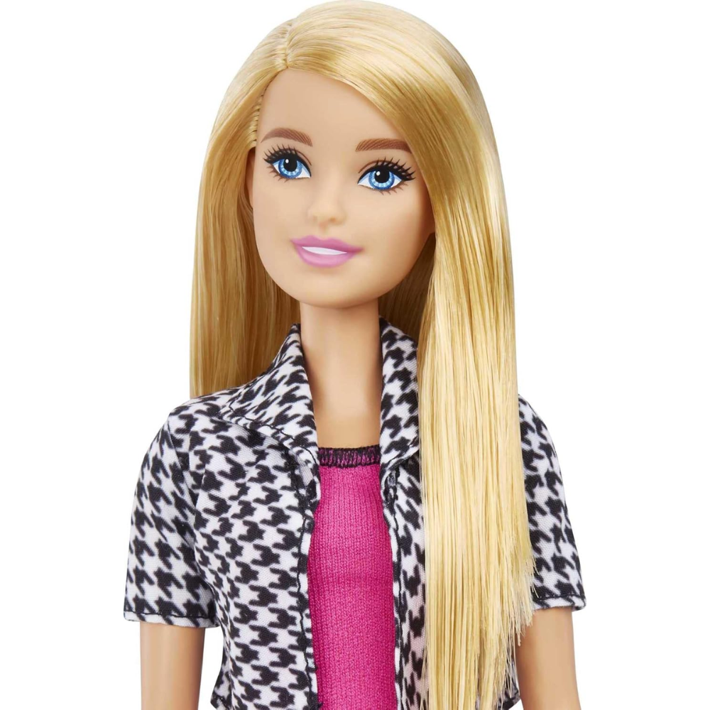 Barbie Careers Fashion Doll & Accessories, Interior Designer with Prosthetic Leg This Barbie doll highlights diversity by featuring a prosthetic leg, encouraging acceptance and helping children appreciate different abilities HCN12 thumbnail