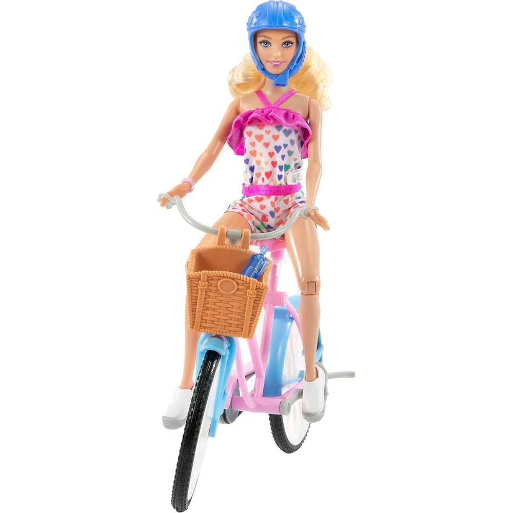 Barbie Doll & Bike Set with Accessories HBY28 thumbnail