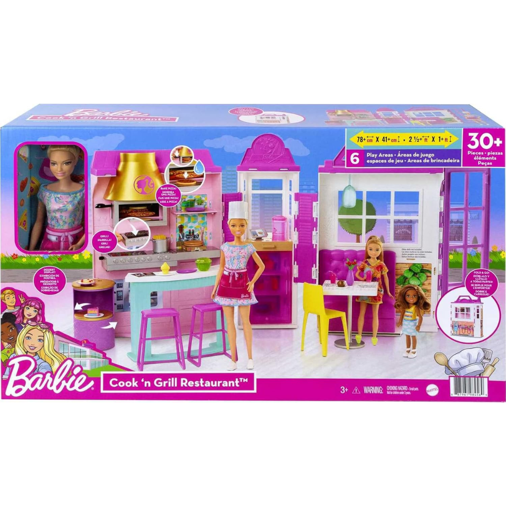 Barbie Cook and Grill Restaurant Playset thumbnail