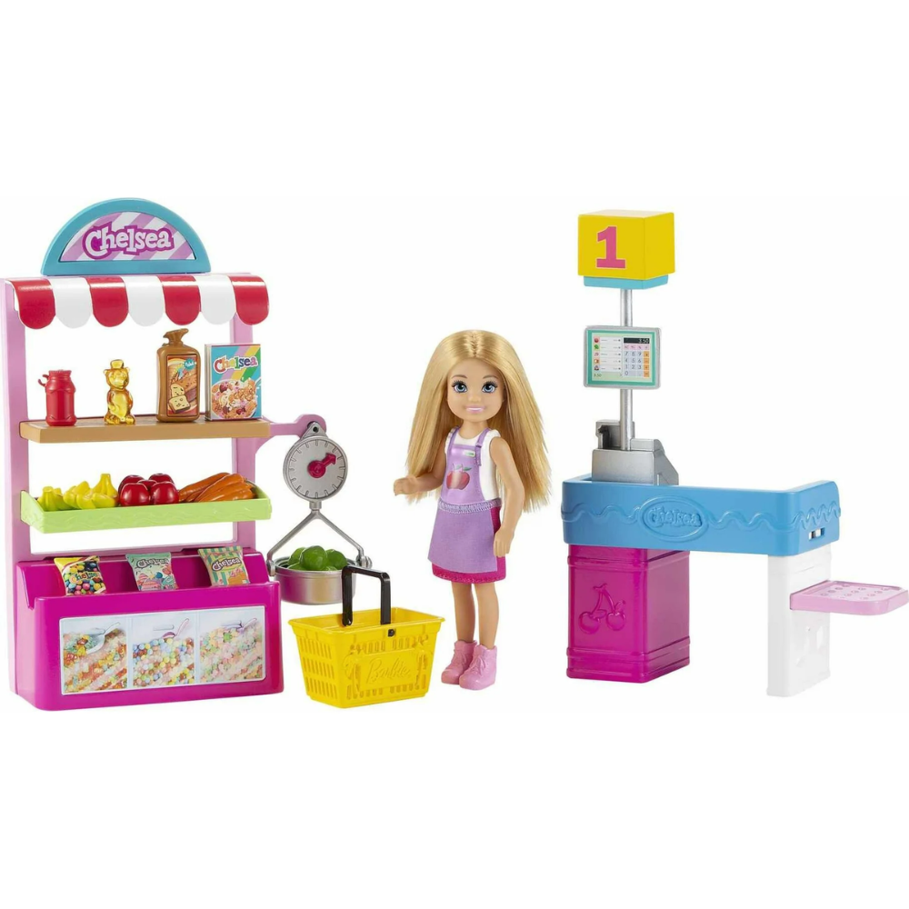 Barbie Chelsea Can Be Snack Stand Playset with Blonde Chelsea Doll Children will enjoy the adorable theme and fun accessories that let them create their own shopping adventures! GTN67 thumbnail