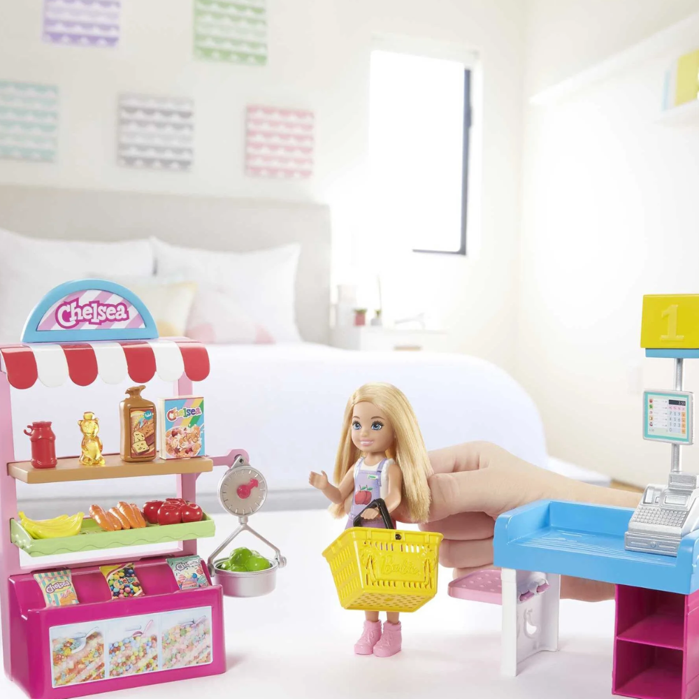 Barbie Chelsea Can Be Snack Stand Playset with Blonde Chelsea Doll Children will enjoy the adorable theme and fun accessories that let them create their own shopping adventures! GTN67 thumbnail