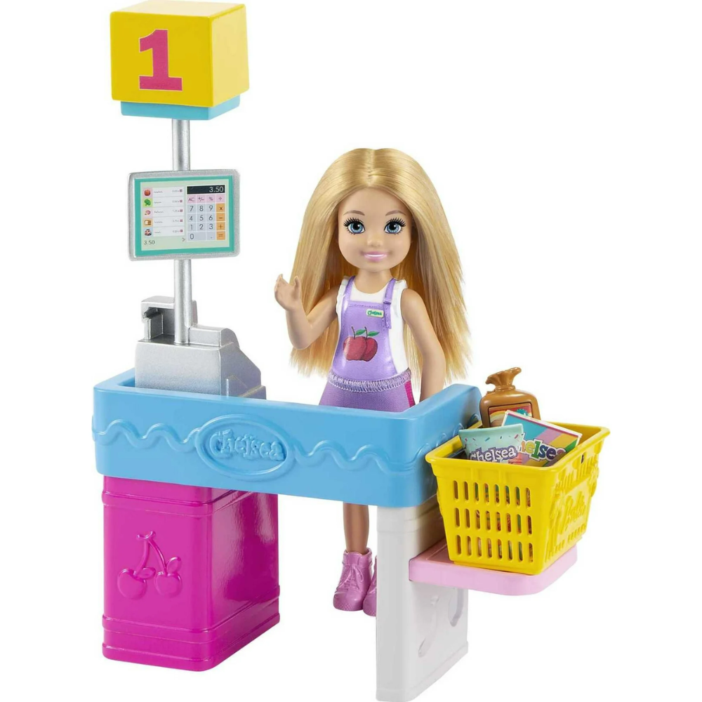 Barbie Chelsea Can Be Snack Stand Playset with Blonde Chelsea Doll Children will enjoy the adorable theme and fun accessories that let them create their own shopping adventures! GTN67 thumbnail