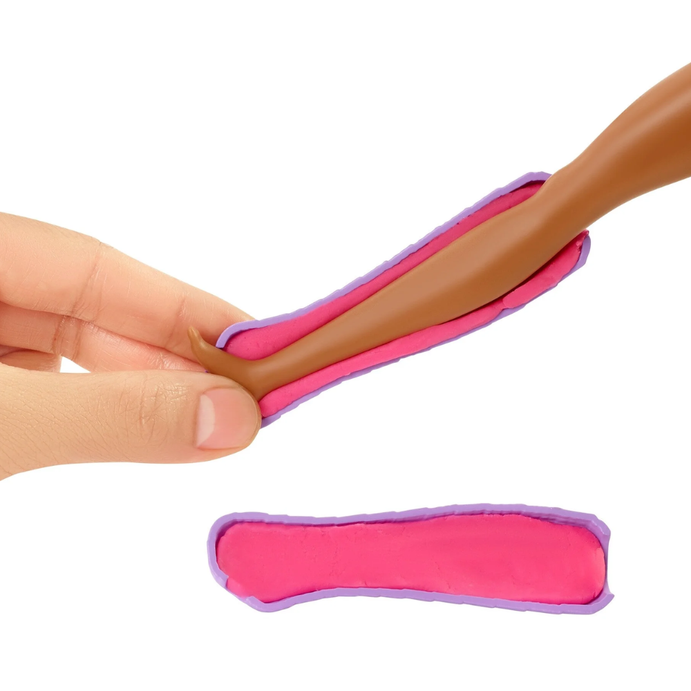 Barbie Fast Cast Clinic Doll & Playset, Brunette Doll & 30+ Accessories Including Molds & Dough. Dive into a world of caregiving excitement with the Barbie Fast Cast Clinic playset! GTN61 thumbnail
