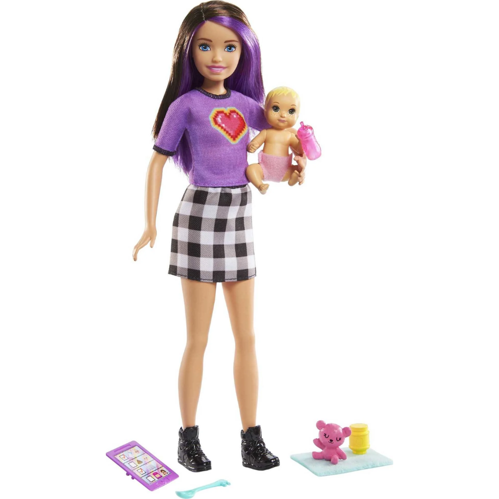 Barbie Skipper Babysitters Inc Doll & Accessories. Children will enjoy taking on the role of a babysitter and looking after others during various babysitting adventures! GRP11 thumbnail