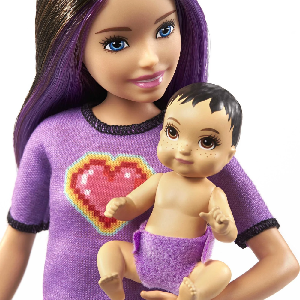 Barbie Skipper Babysitters Inc Doll & Accessories. Children will enjoy taking on the role of a babysitter and looking after others during various babysitting adventures! GRP11 thumbnail