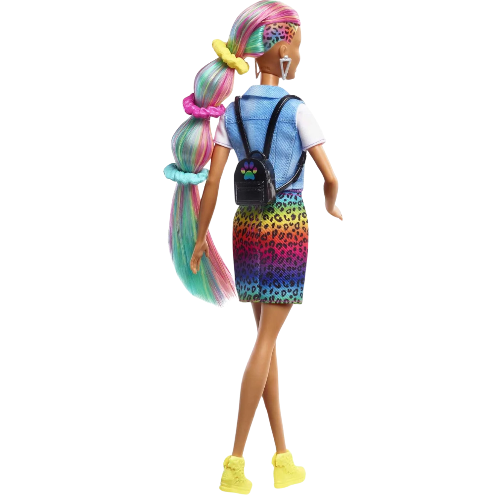 Barbie Leopard Rainbow Hair Doll thumbnail