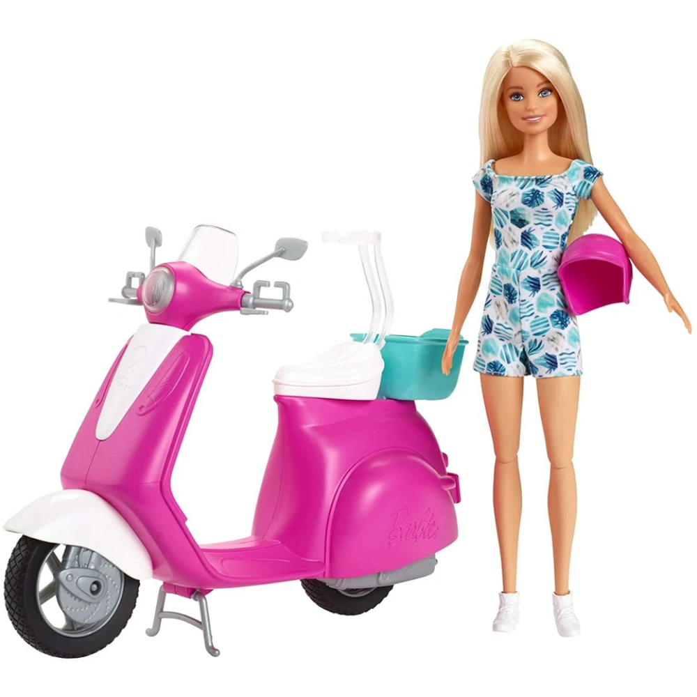 Barbie Doll & Scooter Playset thumbnail