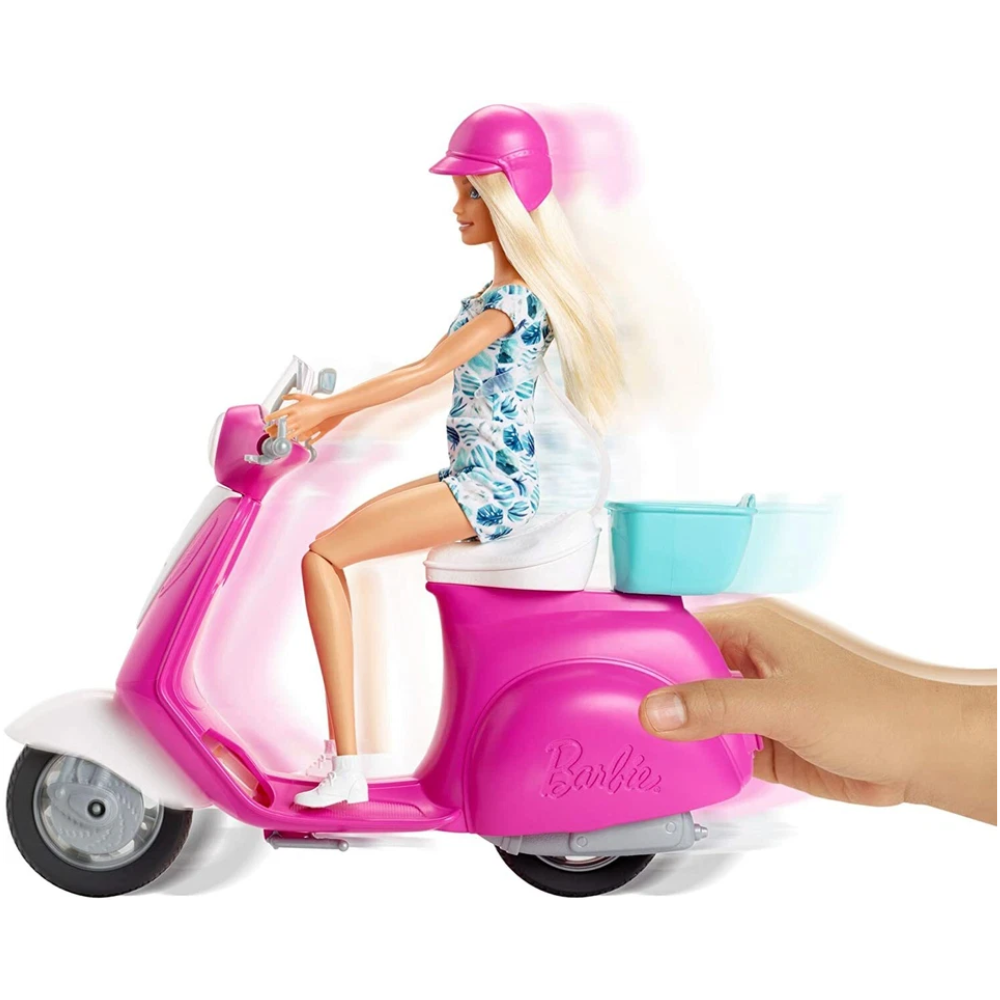 Barbie Doll & Scooter Playset thumbnail