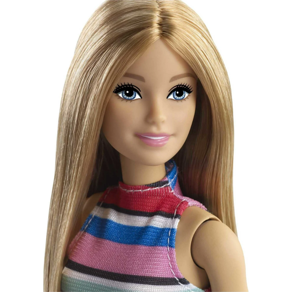 Barbie Doll & Accessories Set with 11 Pieces Including Shoes, Purses, Sunglasses & More Ideal for kids to create different scenarios, providing endless fun and entertainment. FVJ42 thumbnail