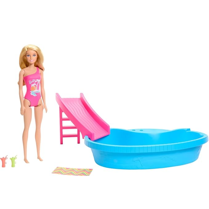 Barbie Doll & Pool Playset, Blonde thumbnail