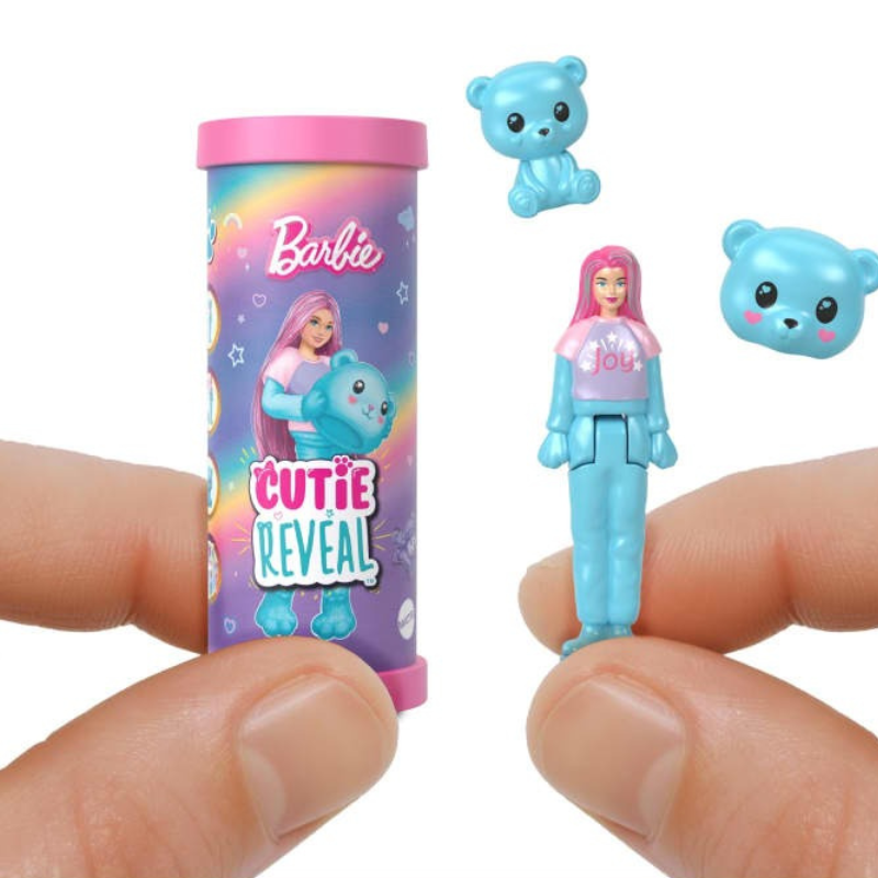 Barbie Mini BarbieLand Cutie Reveal Doll and Pet, 1.5