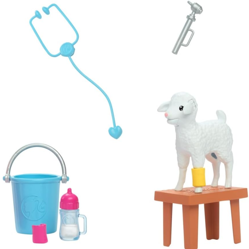Barbie Careers Playset, 65th Anniversary Farm Veterinarian Set Celebrate 65 years of Barbie with a special collection of fashion dolls showcasing beloved careers, like this farm vet set!  HRG42 thumbnail