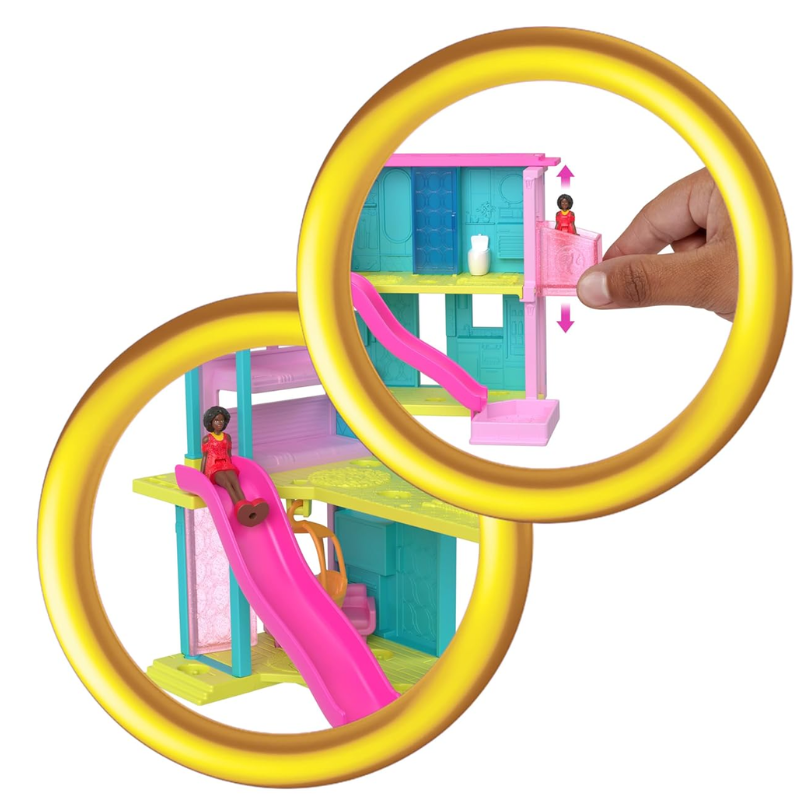 Barbie Mini BarbieLand Doll House Sets, Mini Dreamhouse with Surprise 1.5-inch Doll thumbnail
