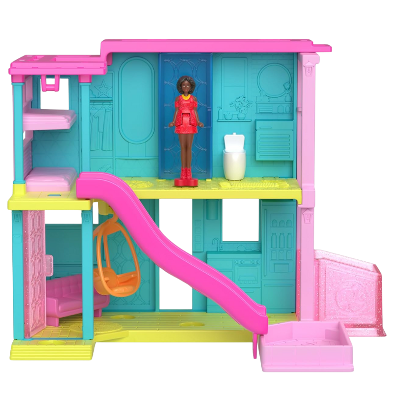 Barbie Mini BarbieLand Doll House Sets, Mini Dreamhouse with Surprise 1.5-inch Doll thumbnail