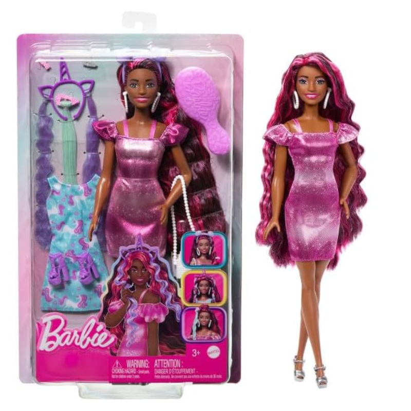 Barbie Fun & Fancy Doll & Accessories Set, Fashion Doll JDC86 thumbnail