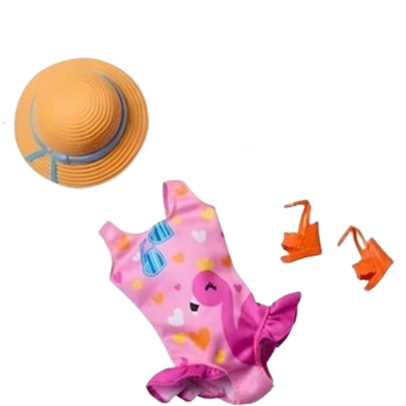 Barbie My First Beach Day Clothes Fashion Pack HMM56 thumbnail