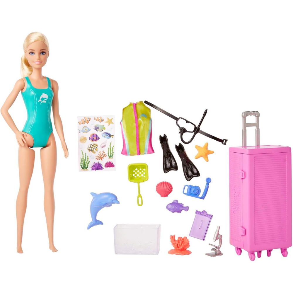 Barbie Dolls & Accessories, Marine Biologist Doll HMH26 thumbnail
