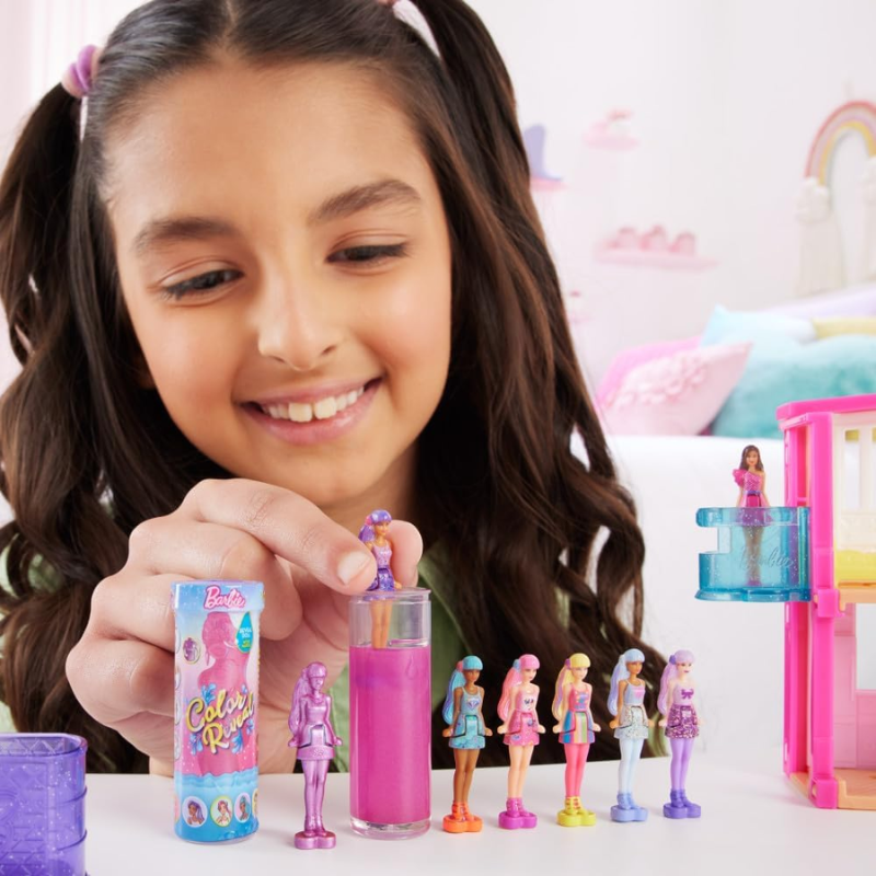 Mini Barbie Land Color Reveal Mystery Doll. Designed with tiny cuteness and adorable surprise, fans can collect Mini BarbieLand™ toys to build their own mini worlds with big possibilities! HYF28 thumbnail