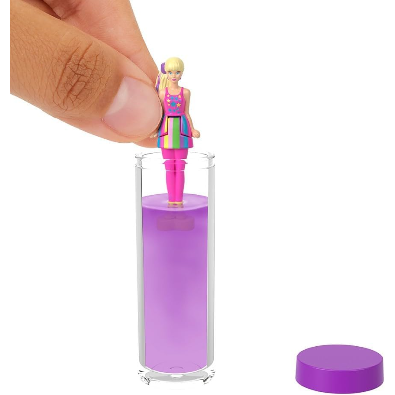 Mini Barbie Land Color Reveal Mystery Doll. Designed with tiny cuteness and adorable surprise, fans can collect Mini BarbieLand™ toys to build their own mini worlds with big possibilities! HYF28 thumbnail