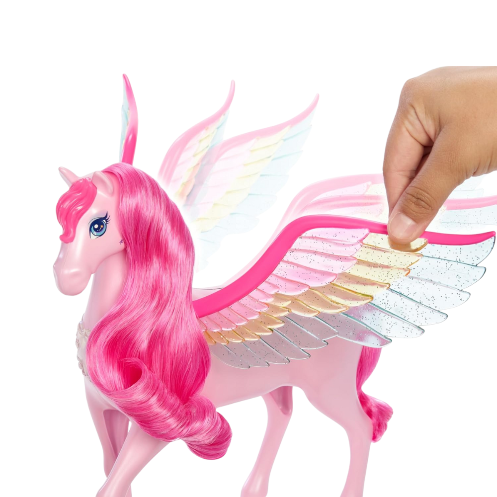 Barbie A Touch of Magic Pink Pegasus with Puppy, Winged Horse Toys with Lights and Sounds thumbnail