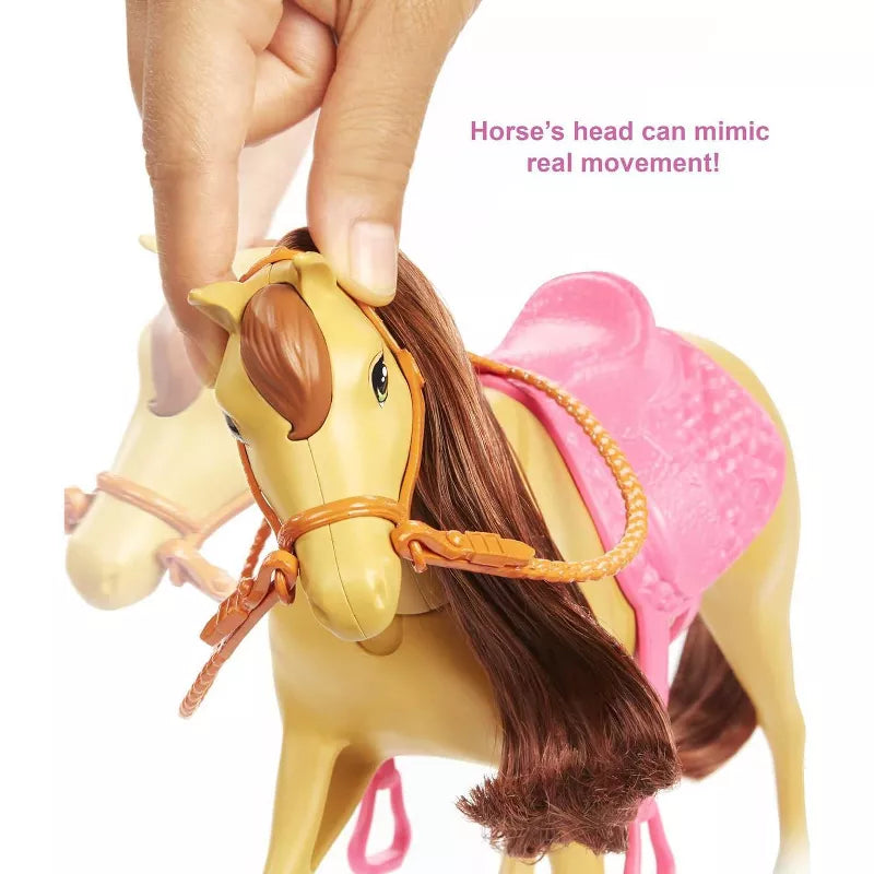 Barbie Hugs 'N' Horses Playset with Barbie & Chelsea Dolls, 15+ Accessories thumbnail