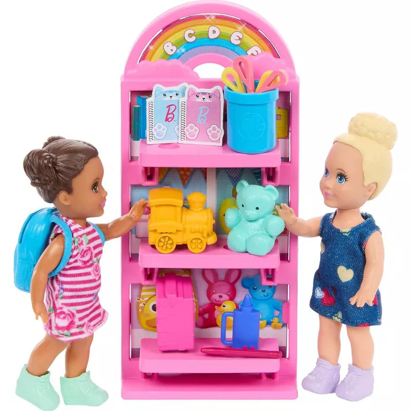 Barbie I Love School Classroom Playset with 1 Fashion Doll 2 Small Dolls + 20 Accessories thumbnail