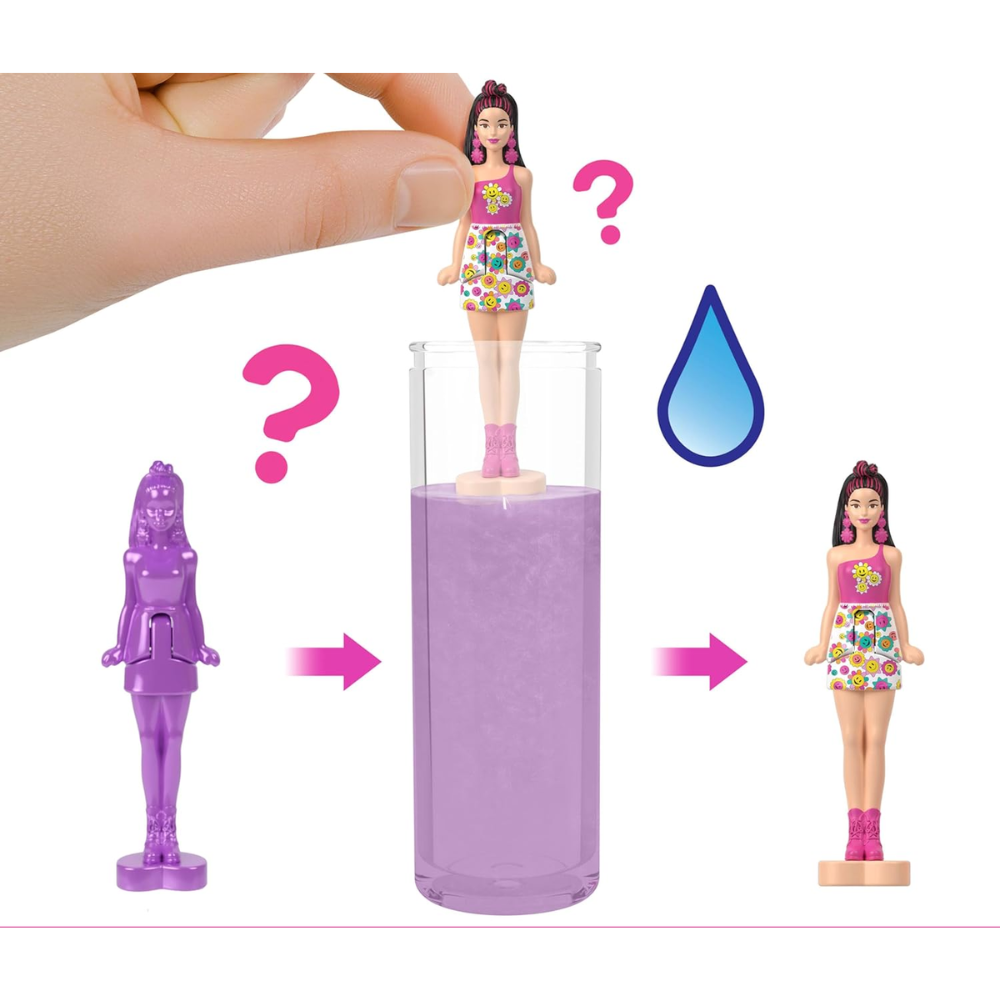 Barbie Mini BarbieLand Pop Reveal 5-Pack, 1.5-Inch Mini Dolls with Surprise Color Reveal and Sensory Play Element. This playful and unique series offers a sensory unboxing experience that will thrill Barbie fans. JCR08X2-JCR15X2-JCR22X1 thumbnail