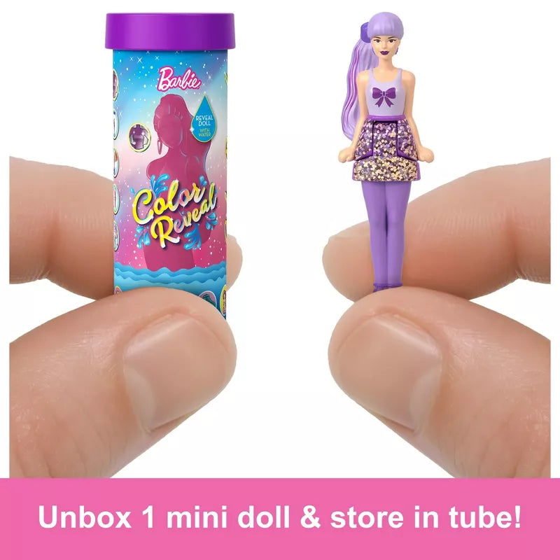 Barbie Mini BarbieLand Color Reveal Dolls, 1.5-inch Doll with Surprise Water Reveal (Styles May Vary) thumbnail