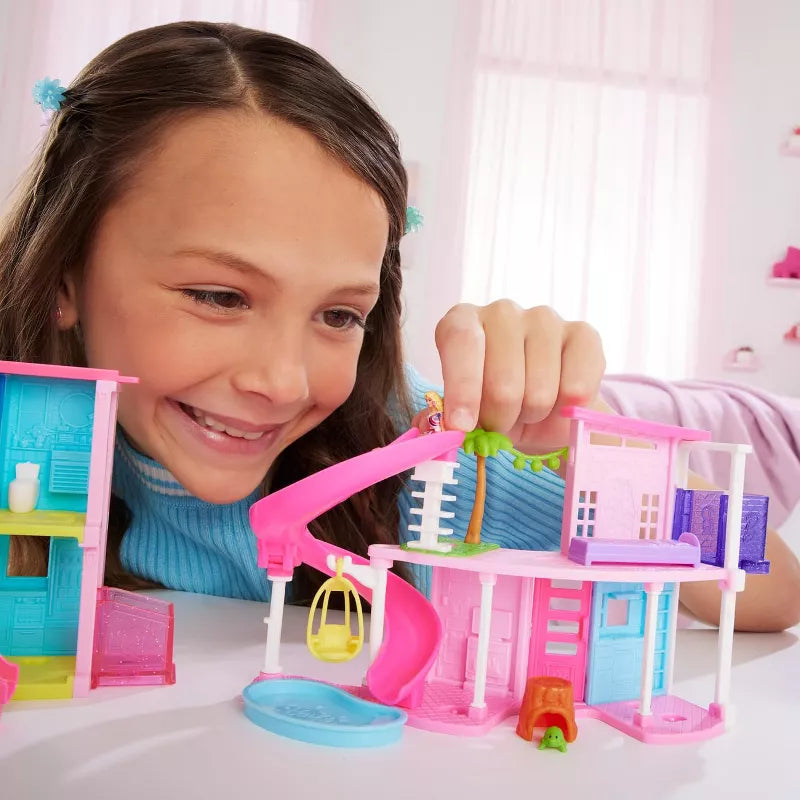 Barbie Mini Barbieland Doll House Playset with 1.5-Inch Doll, Mini Furniture, Accessories, Collectible Compact Toy Set for Kids’ Creative Play and Display Fun thumbnail