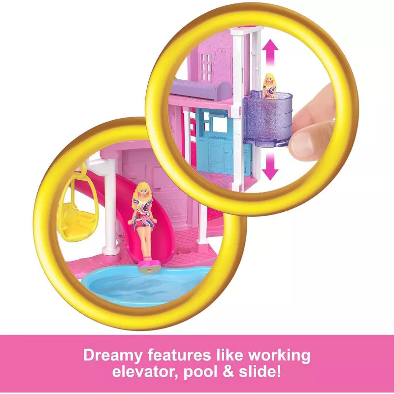 Barbie Mini Barbieland Doll House Playset with 1.5-Inch Doll, Mini Furniture, Accessories, Collectible Compact Toy Set for Kids’ Creative Play and Display Fun thumbnail