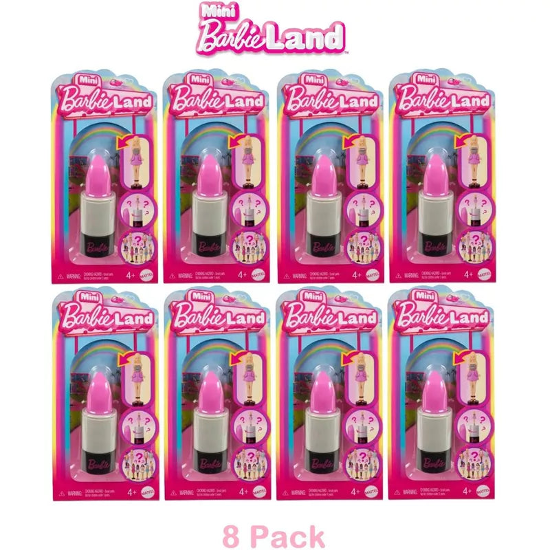 Barbie Mini BarbieLand Fashionistas Dolls, 1.5-inch Dolls in Lipstick Tube, Surprise Reveal (Styles May Vary) thumbnail