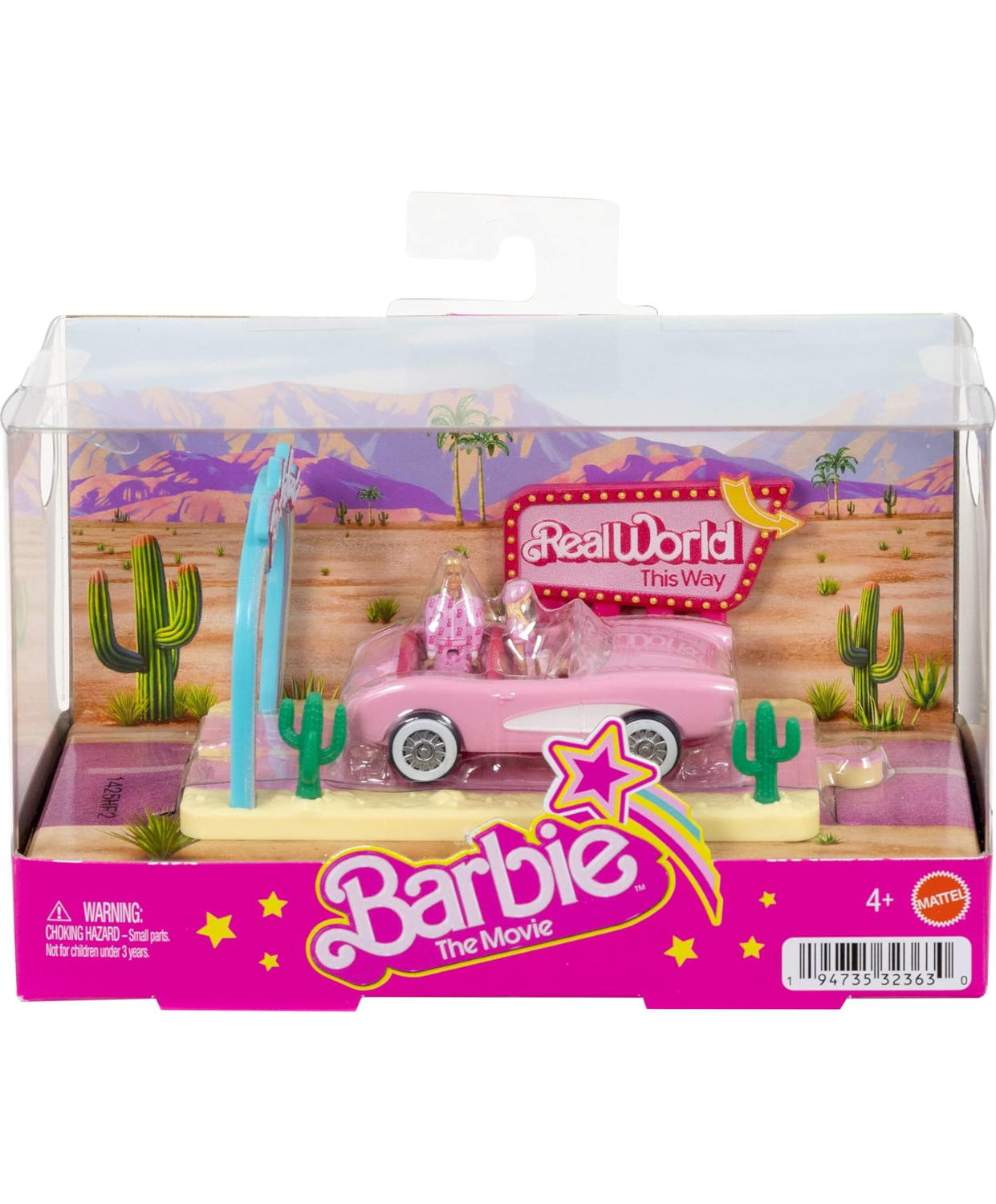 Barbie Mini Barbie Land The Movie Vehicle Collection – Miniature Movie-Inspired Cars with Mini Dolls & Accessories thumbnail