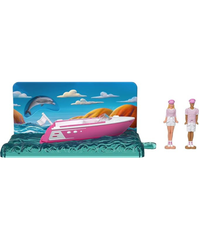 Barbie Mini Barbie Land The Movie Boat Vehicle – Miniature Movie-Inspired Boat Playset with Mini Doll Compatibility