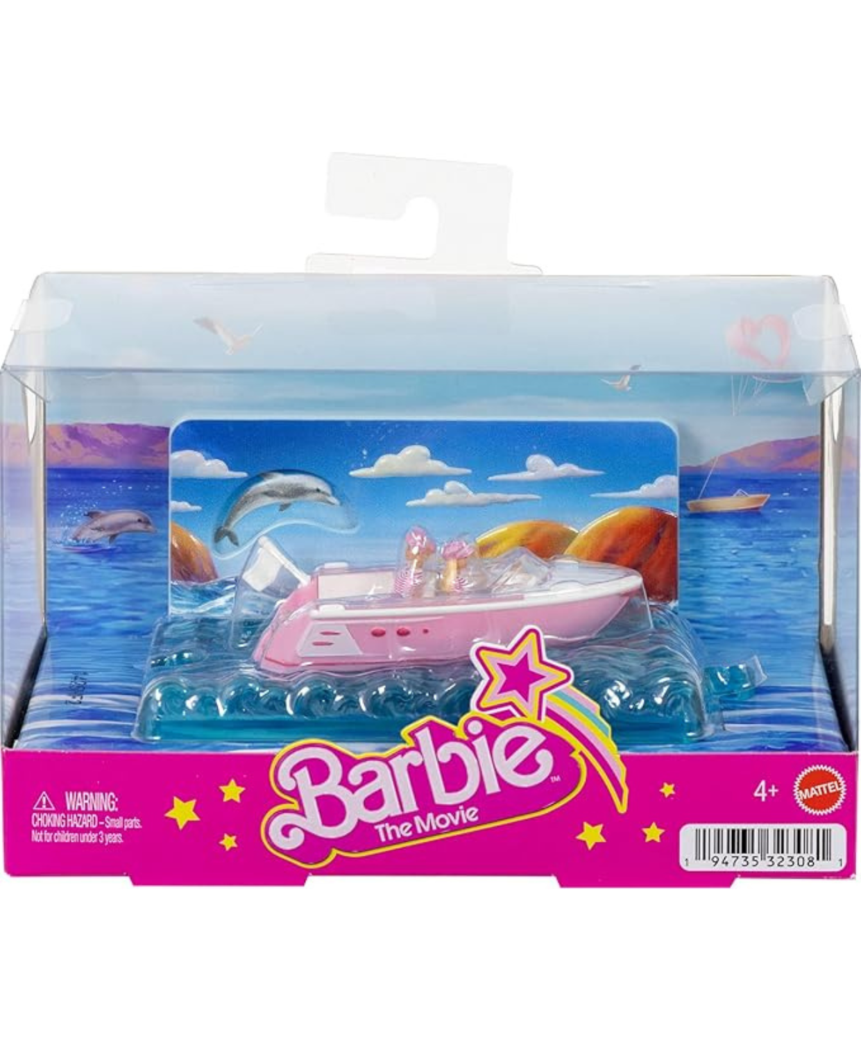 Barbie Mini Barbie Land The Movie Boat Vehicle – Miniature Movie-Inspired Boat Playset with Mini Doll Compatibility thumbnail