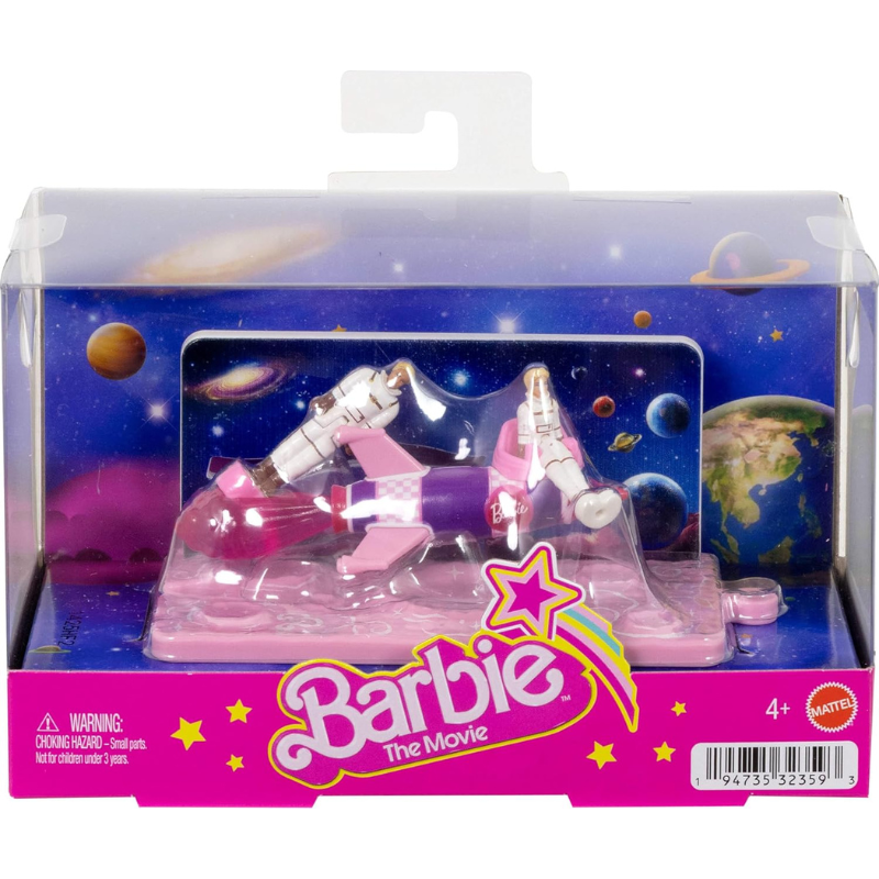 Barbie Mini Barbie Land The Movie Rocket Vehicle – Miniature Movie-Inspired Space Rocket Playset Compatible with Mini Barbie Land Dolls thumbnail