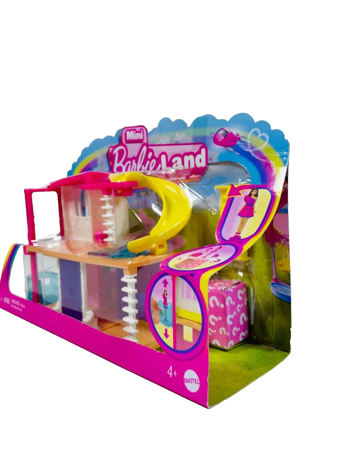 Barbie Mini Barbieland Doll House Playset with 1.5-Inch Doll, Mini Furniture, Accessories, Collectible Compact Toy Set for Kids’ Creative Play and Display Fun thumbnail