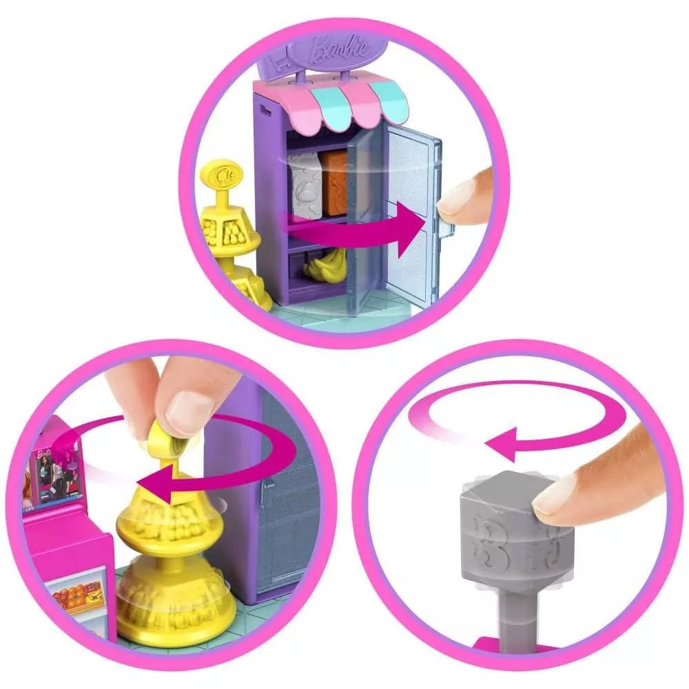 Barbie Mini Doll Grocery Store Playset with Checkout & Accessories thumbnail
