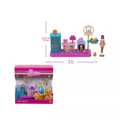 Barbie Mini Doll Pet Store Playset with Pets & Accessories