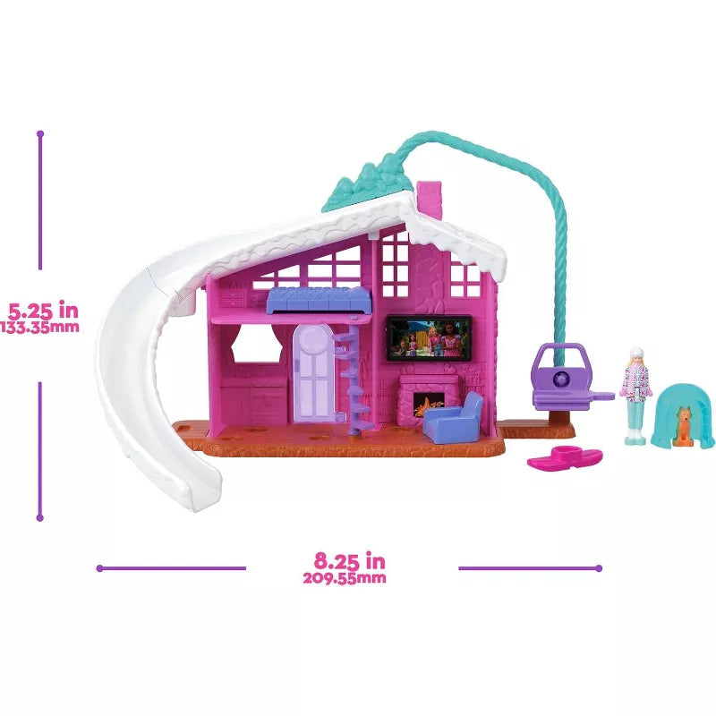 Barbie Mini Land Doll House Sets, Mini Dreamhouse with Surprise 1.5-inch Doll, Furniture & Accessories, thumbnail