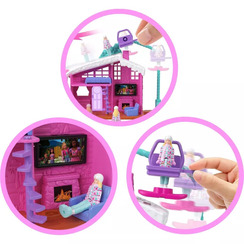 Barbie Mini Land Doll House Sets, Mini Dreamhouse with Surprise 1.5-inch Doll, Furniture & Accessories, thumbnail