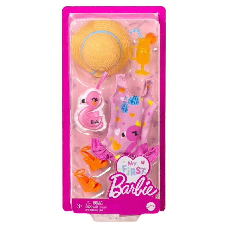 Barbie My First Beach Day Clothes Fashion Pack HMM56 thumbnail